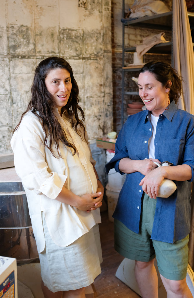 Friends of Blluemade | Jennifer Fiore and Nina Lalli of Mondays Ceramics