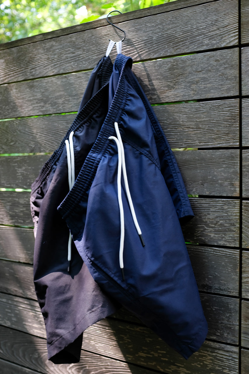 Italian Nylon Shorts in Navy