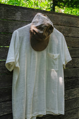 Cap in Beige Moyen Linen