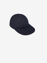 Cap in Navy Blue Linen