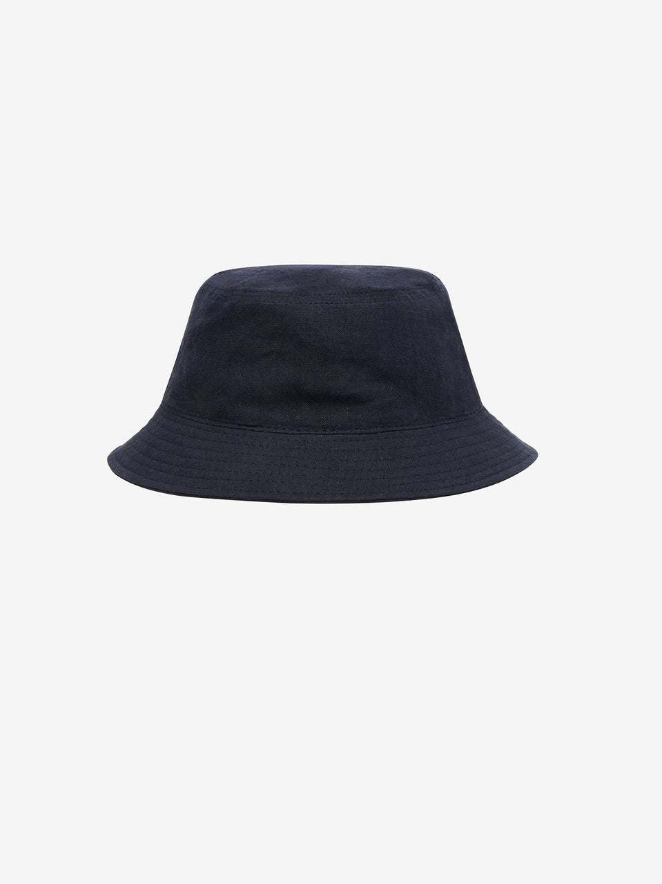 Bucket Hat in Navy Linen