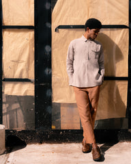 Baseball Pant in Cognac Linen