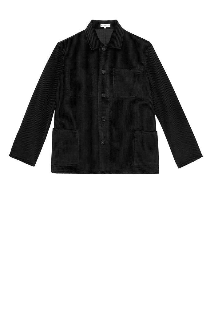 Chore Coat in Black Corduroy