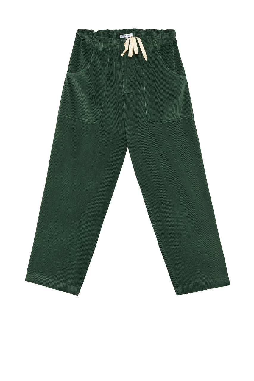 Czech Military Pant in Green Corduroy – blluemade