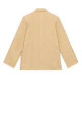 Chore Coat in Khaki Linen