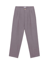Double Pleat Pant in Koala Linen