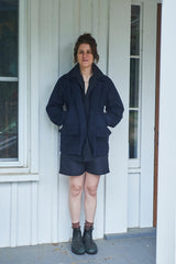 Melton Wool Navy Hunting Jacket