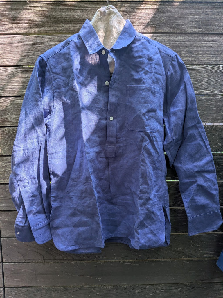 French Pullover in Leaf Linen