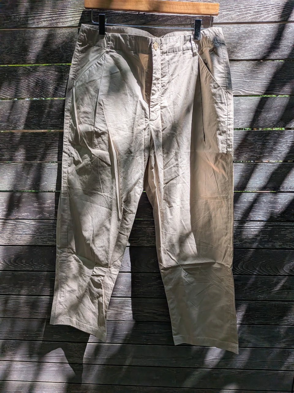 Single-pleat Pant in Cotton Khaki