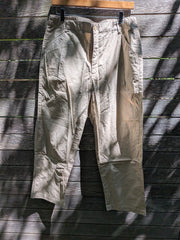 Single-pleat Pant in Cotton Khaki