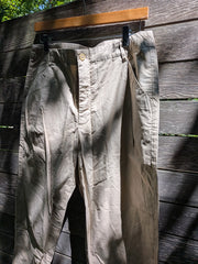 Single-pleat Pant in Cotton Khaki