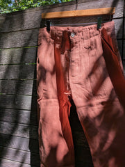 New Hollywood pant in Terracotta Belgian Linen