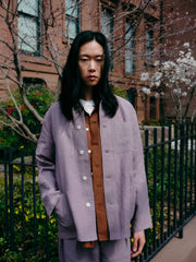 Noguchi Shirt in Leather Linen