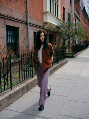 Noguchi Shirt in Leather Linen