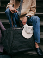Chore Coat in Khaki Linen
