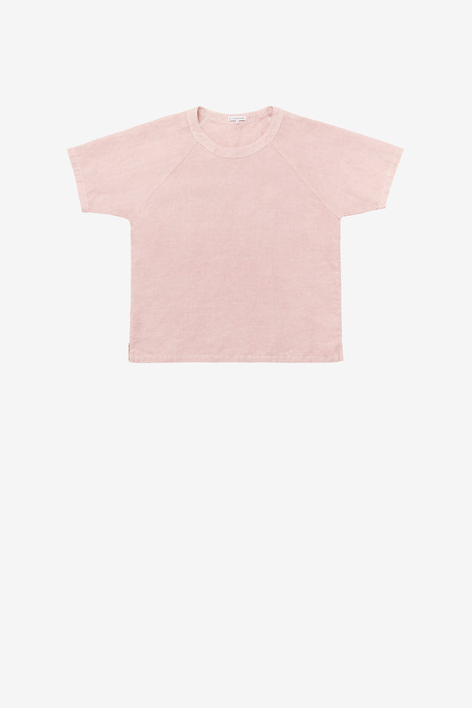 Linen raglan tee in Audrey Louise Reynolds pink