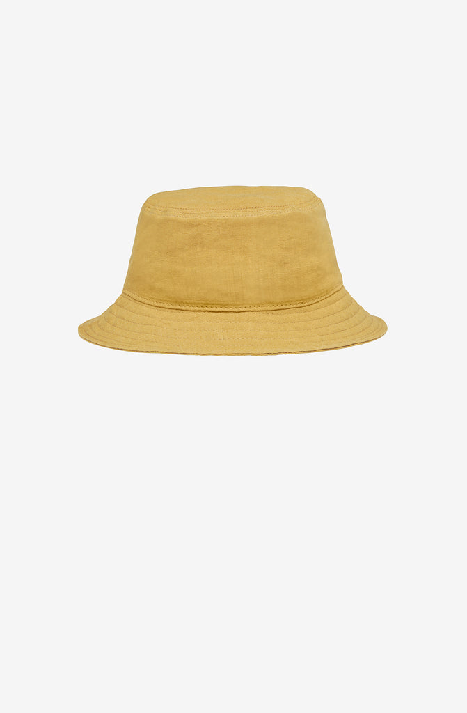 Bucket Hat in Antelope Linen