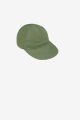Cap in Olive Green Linen