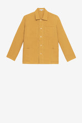 Chore coat in antelope khaki linen