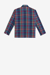 Naval pullover in Japanese cotton plaid