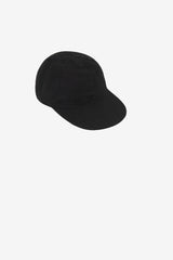 Black linen ball cap