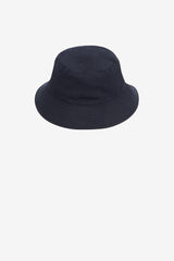 Bucket Hat in Navy Linen
