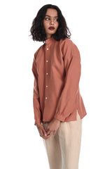 Monk Shirt in Terracotta