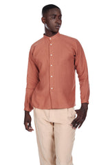 Monk Shirt in Terracotta