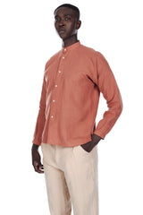 Monk Shirt in Terracotta