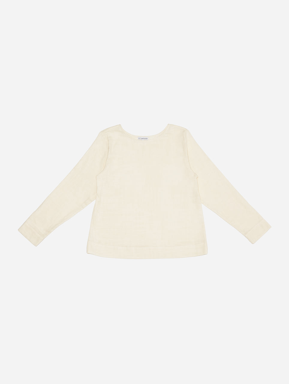 Long-Sleeved Tee in Cream Gauze
